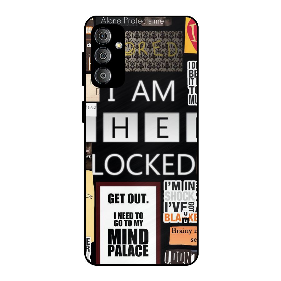 Mystery Pattern Metal Back Case for Galaxy F23
