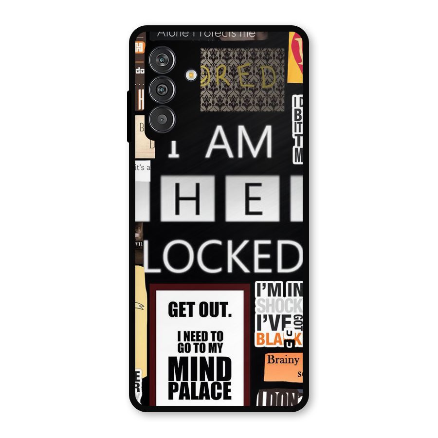 Mystery Pattern Metal Back Case for Galaxy M14 5G