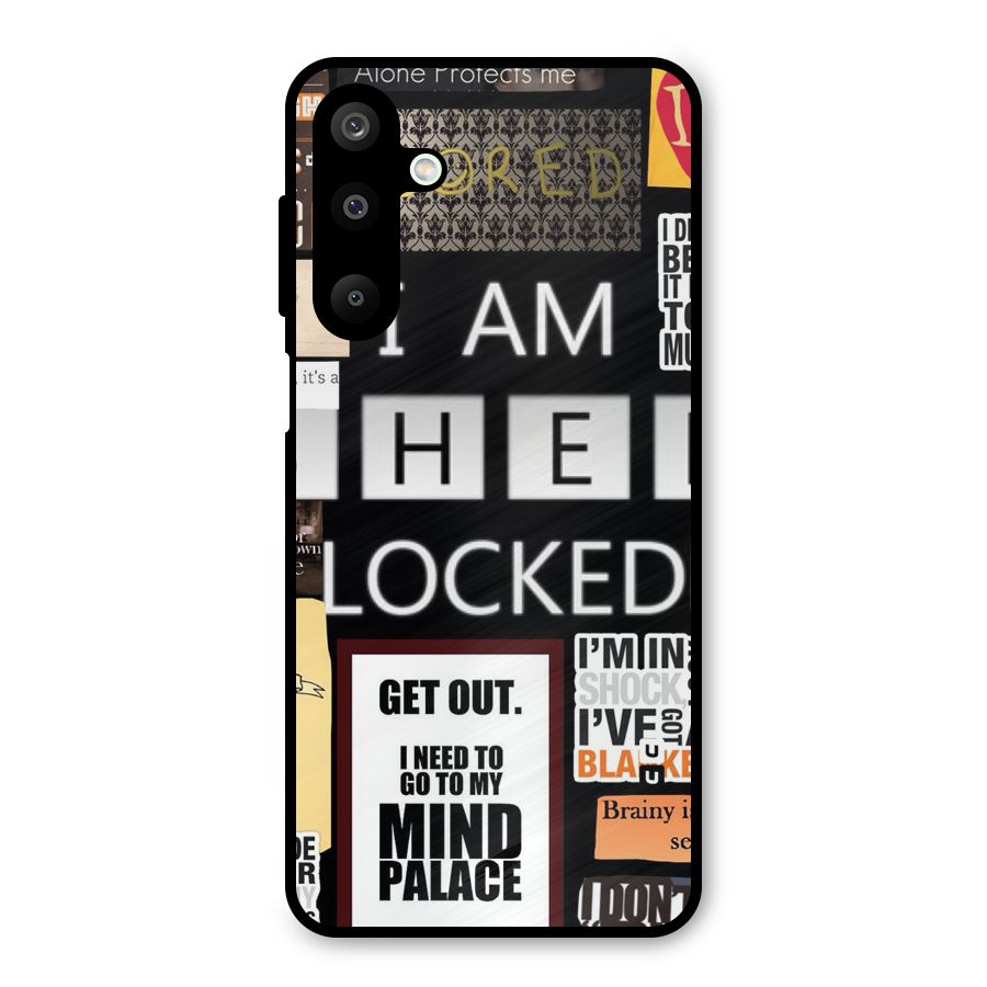 Mystery Pattern Metal Back Case for Galaxy M16