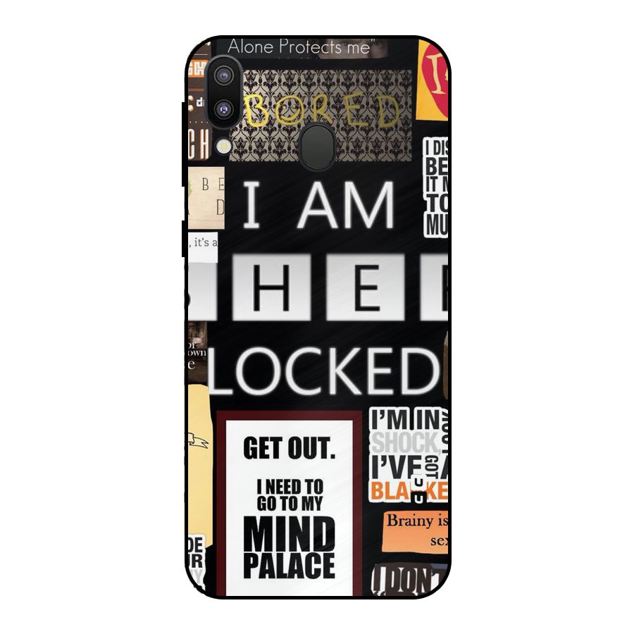 Mystery Pattern Metal Back Case for Galaxy M20