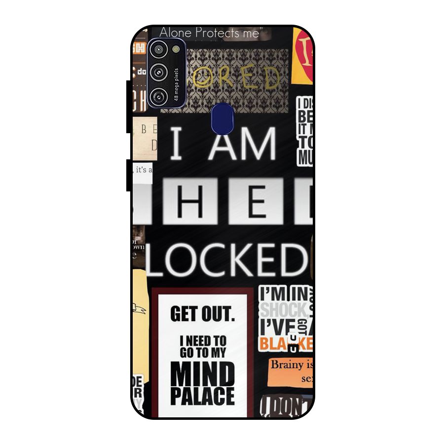 Mystery Pattern Metal Back Case for Galaxy M21