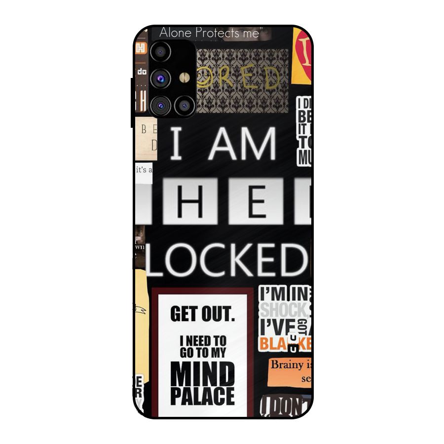 Mystery Pattern Metal Back Case for Galaxy M31s