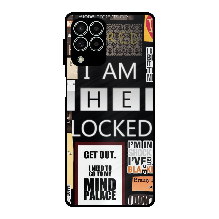 Mystery Pattern Metal Back Case for Galaxy M33