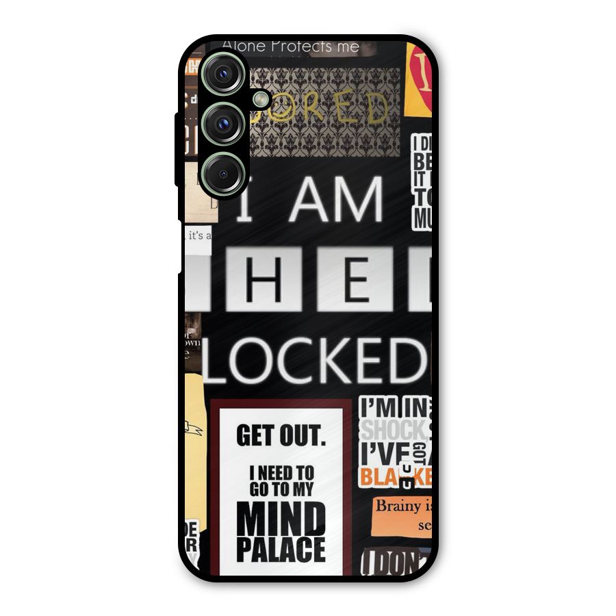 Mystery Pattern Metal Back Case for Galaxy M34