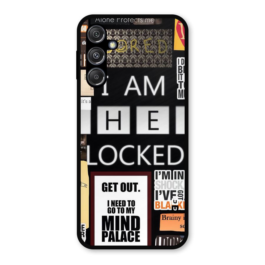 Mystery Pattern Metal Back Case for Galaxy M34 5G