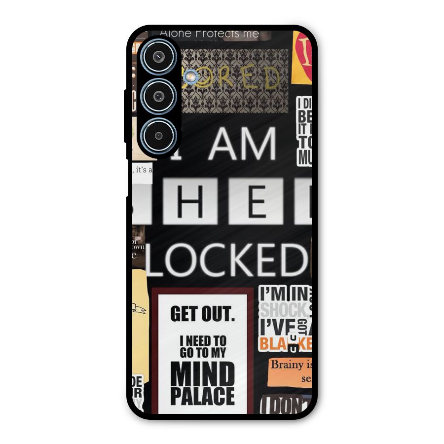 Mystery Pattern Metal Back Case for Galaxy M35