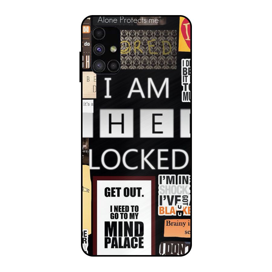 Mystery Pattern Metal Back Case for Galaxy M51