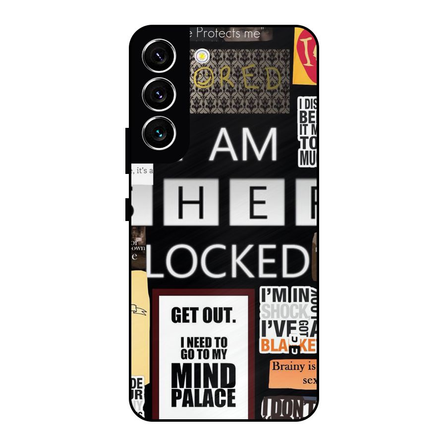 Mystery Pattern Metal Back Case for Galaxy S22 5G