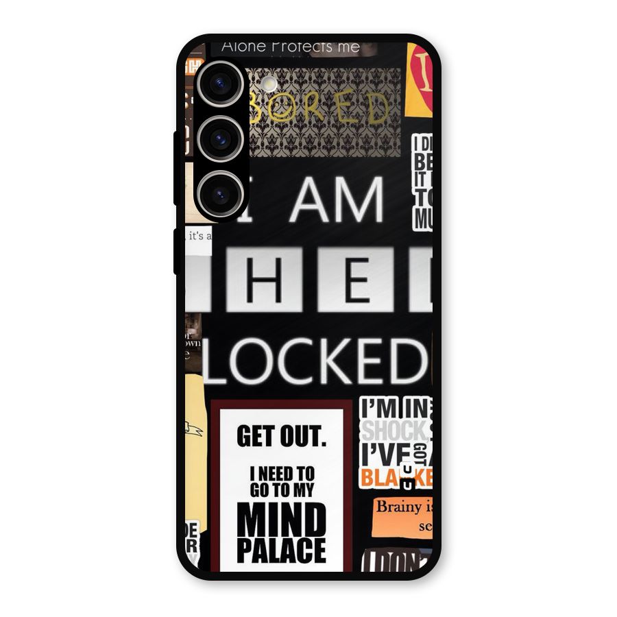 Mystery Pattern Metal Back Case for Galaxy S23 Plus