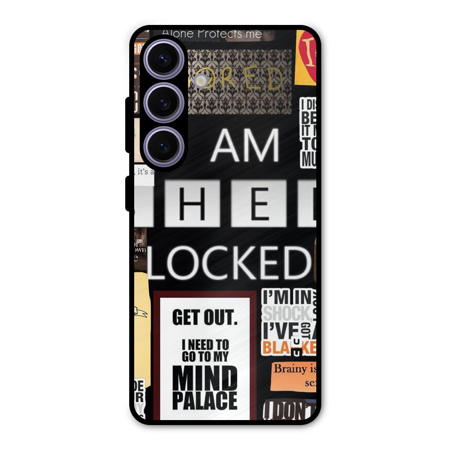 Mystery Pattern Metal Back Case for Galaxy S24