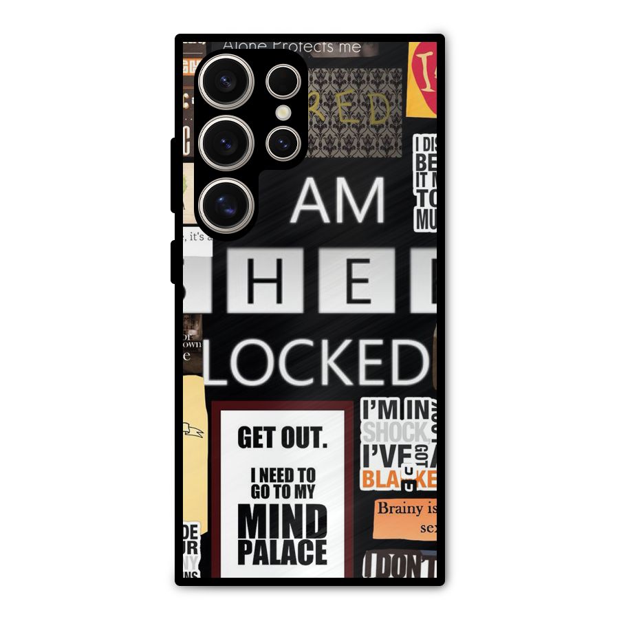 Mystery Pattern Metal Back Case for Galaxy S24 Ultra