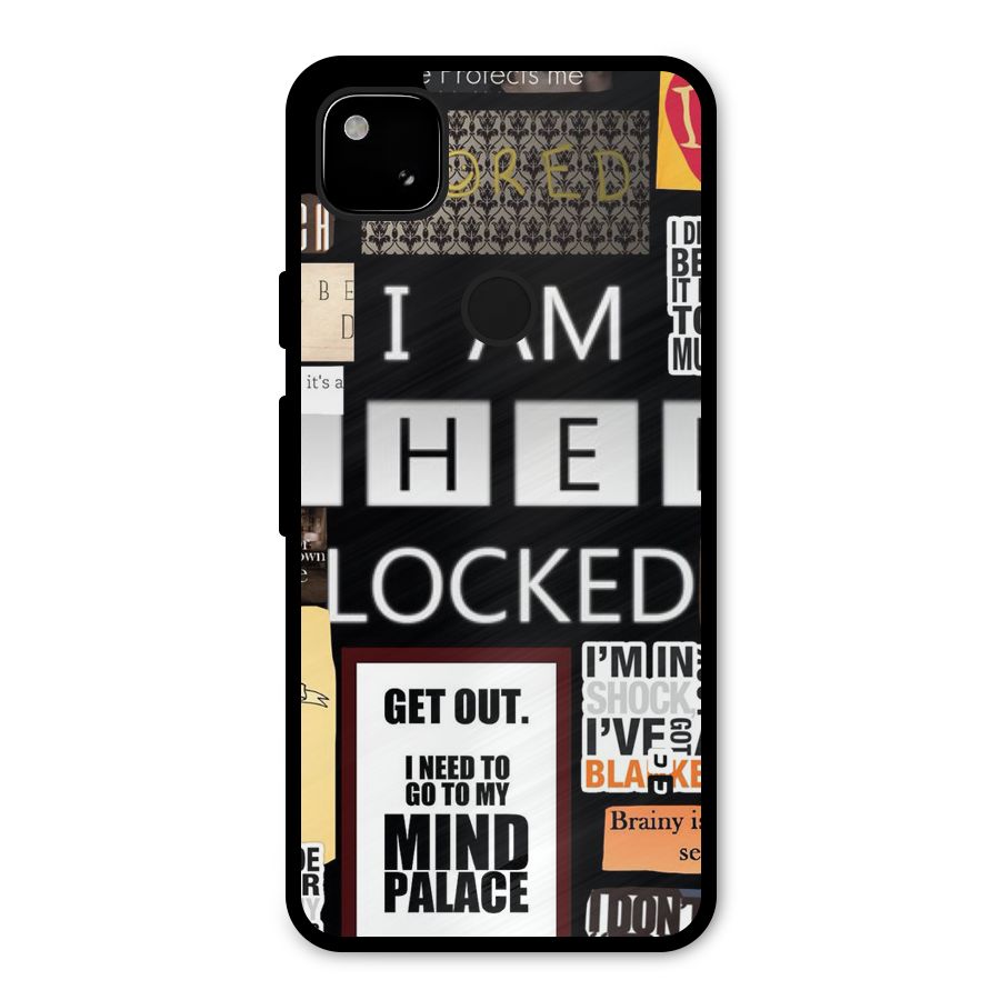 Mystery Pattern Metal Back Case for Google Pixel 4a