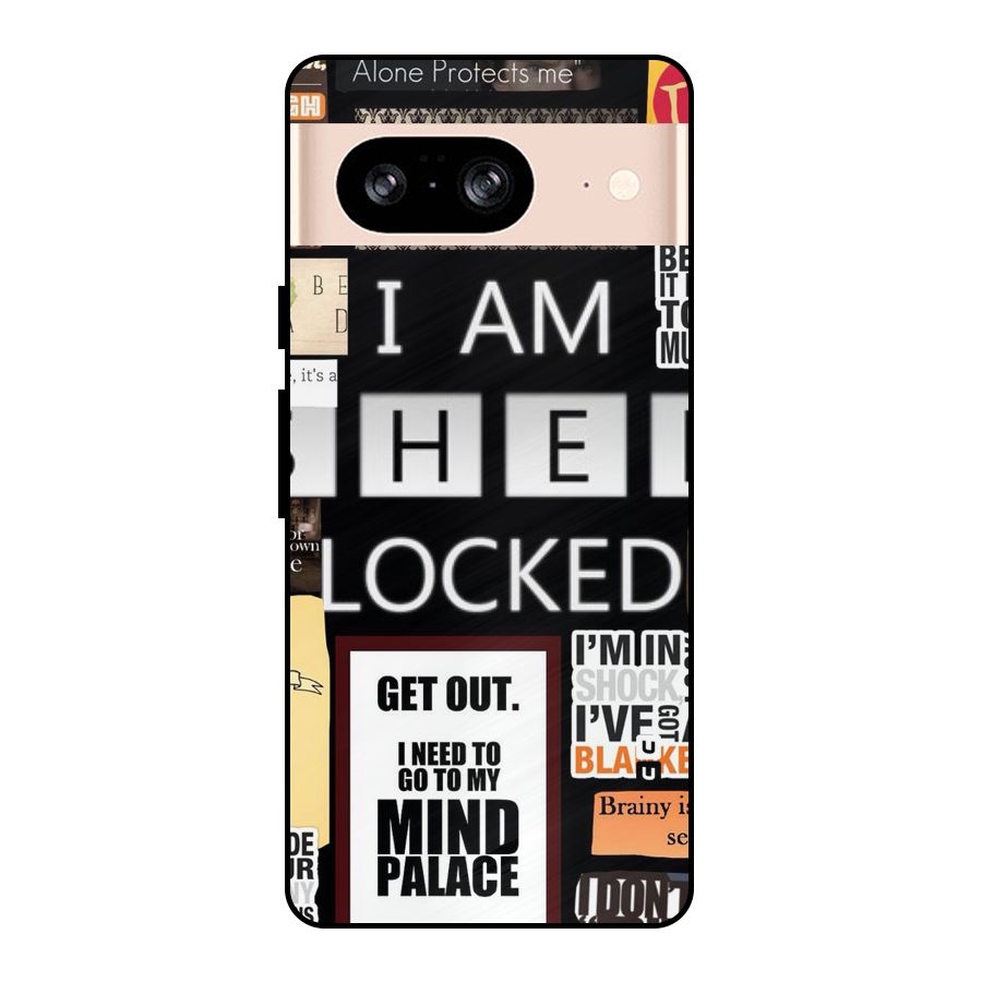 Mystery Pattern Metal Back Case for Google Pixel 8
