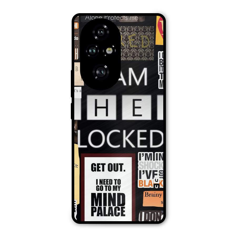 Mystery Pattern Metal Back Case for Honor 200 Pro