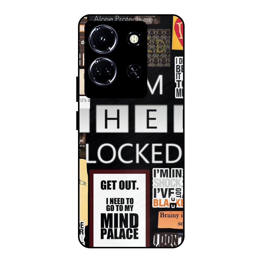 Mystery Pattern Metal Back Case for Infinix Note 30 5G