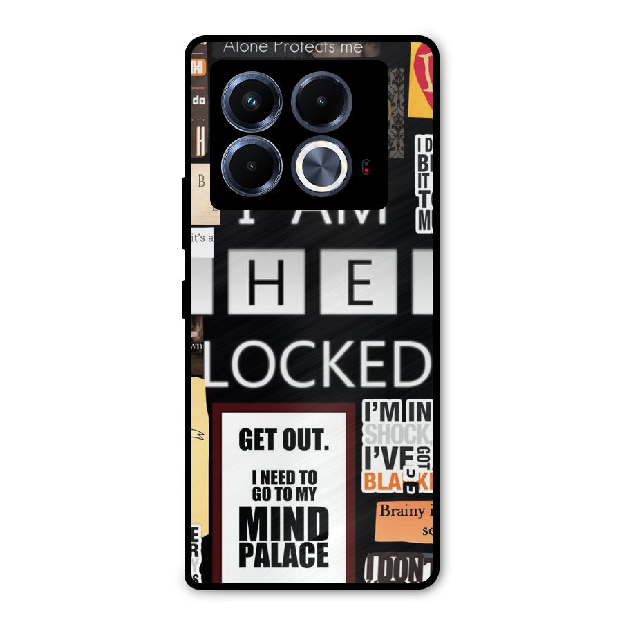 Mystery Pattern Metal Back Case for Infinix Note 40 5G