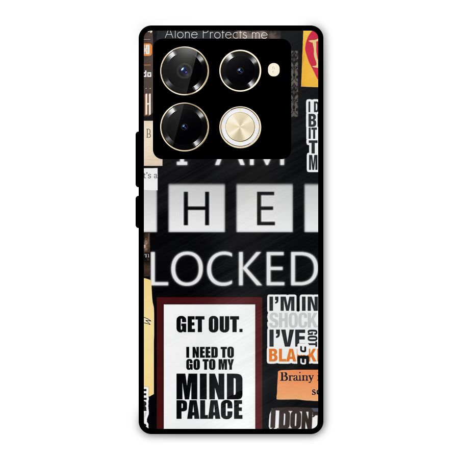 Mystery Pattern Metal Back Case for Infinix Note 40 Pro Plus