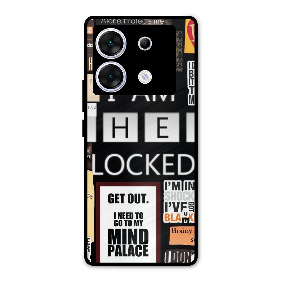 Mystery Pattern Metal Back Case for Infinix Zero 30 5G