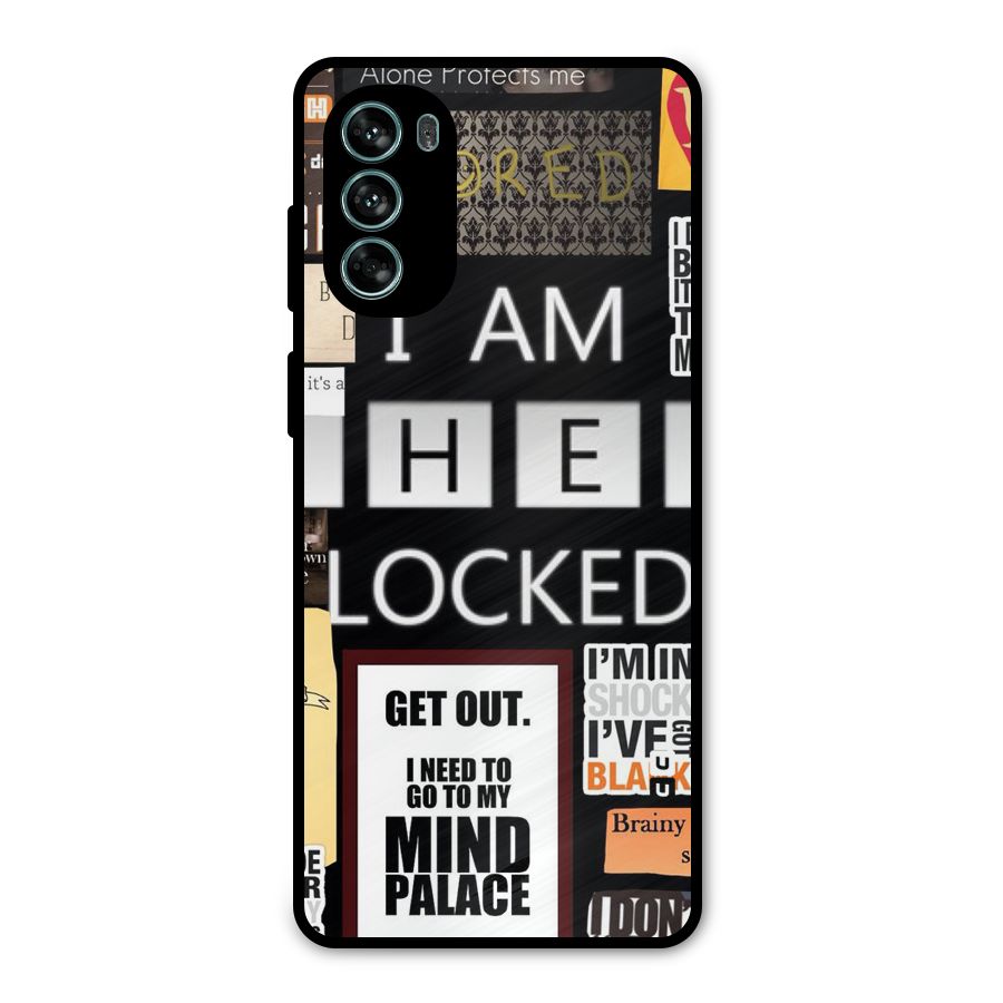 Mystery Pattern Metal Back Case for Moto G62