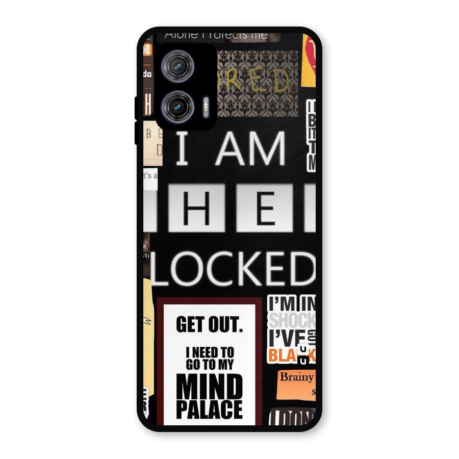 Mystery Pattern Metal Back Case for Moto G73