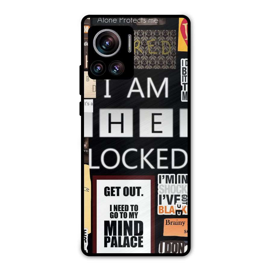 Mystery Pattern Metal Back Case for Motorola Edge 30 Ultra