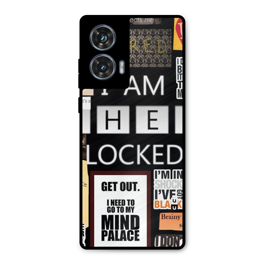 Mystery Pattern Metal Back Case for Motorola Edge 50 Fusion
