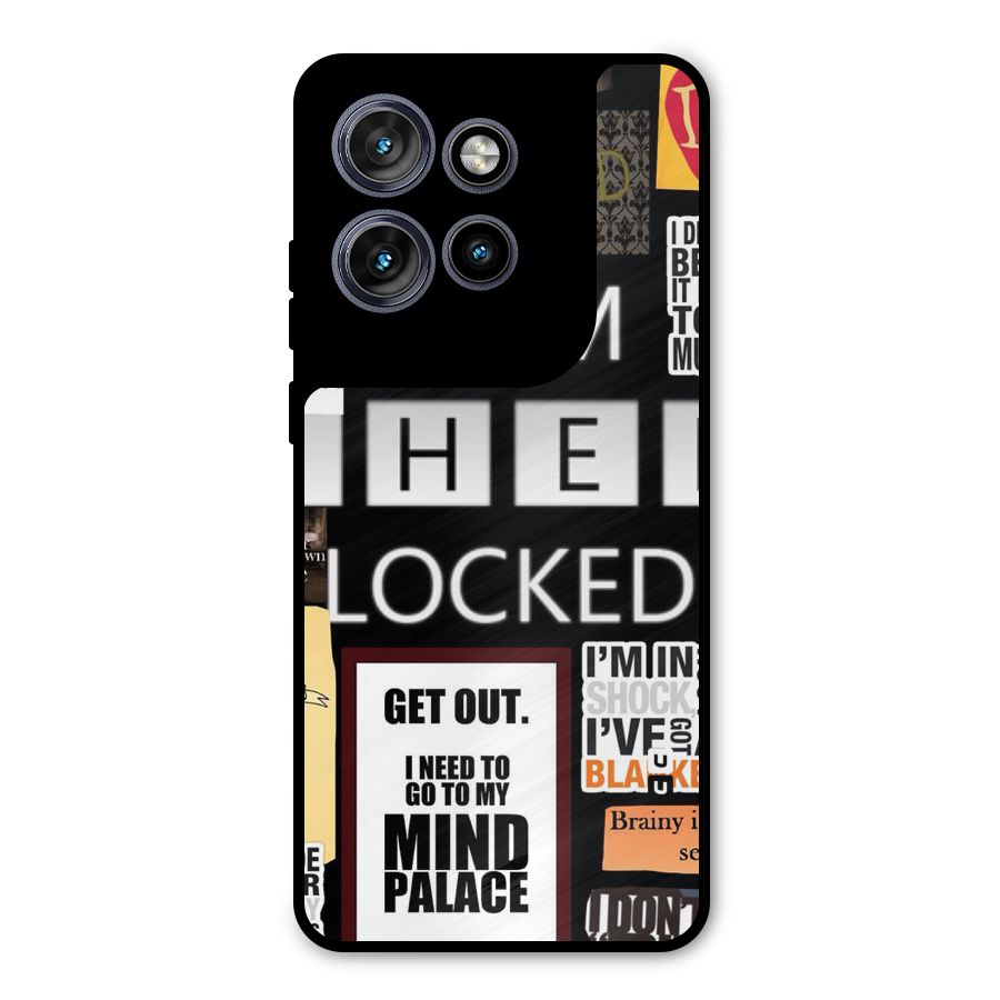Mystery Pattern Metal Back Case for Motorola Edge 50 Neo
