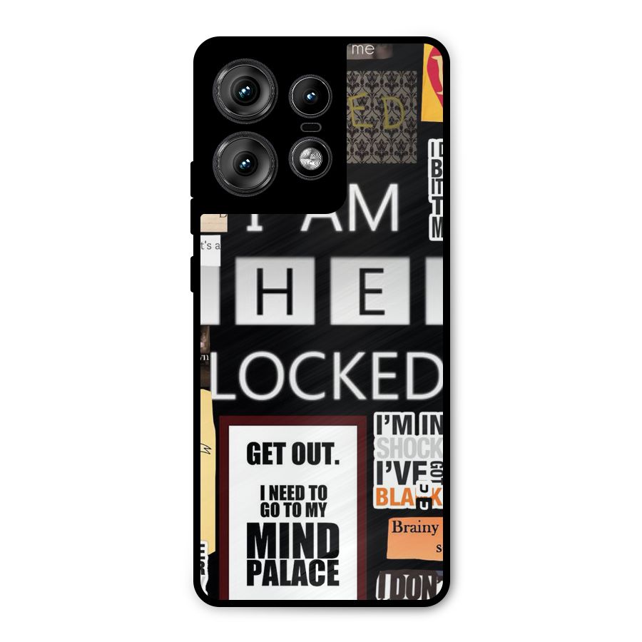 Mystery Pattern Metal Back Case for Motorola Edge 50 Pro