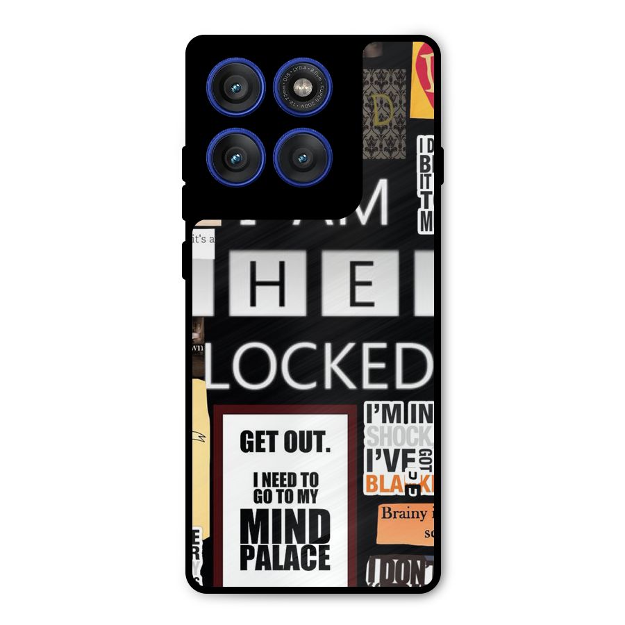 Mystery Pattern Metal Back Case for Motorola Edge 60 Pro