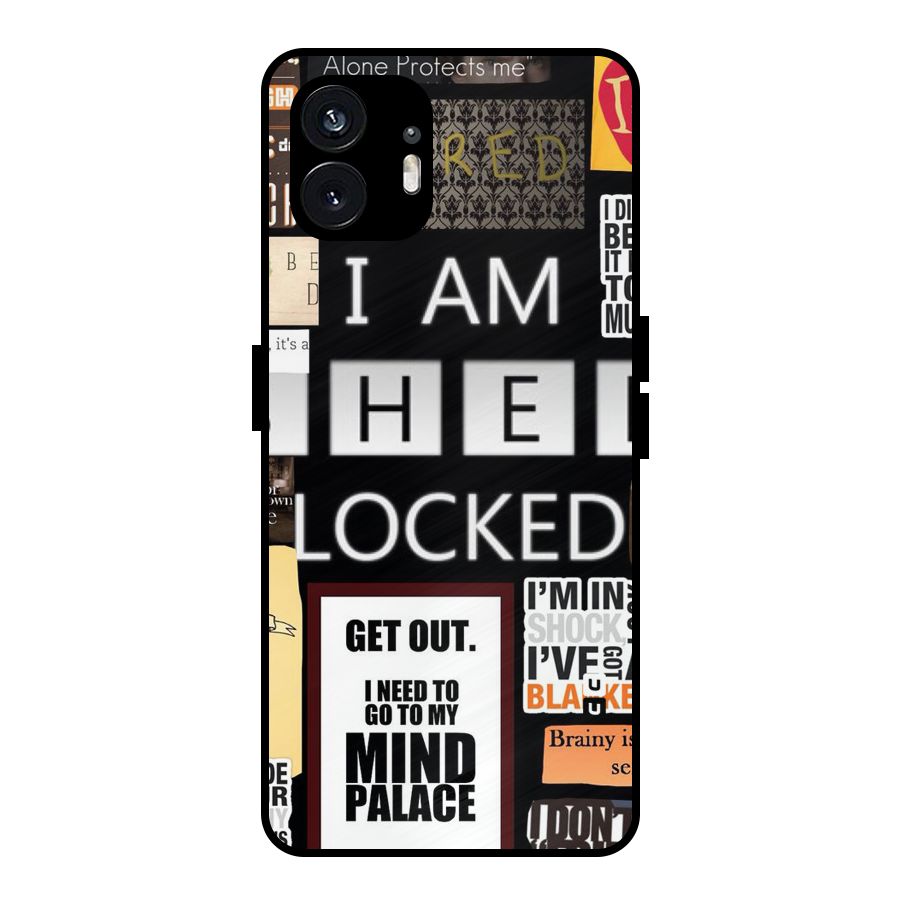 Mystery Pattern Metal Back Case for Nothing Phone 2