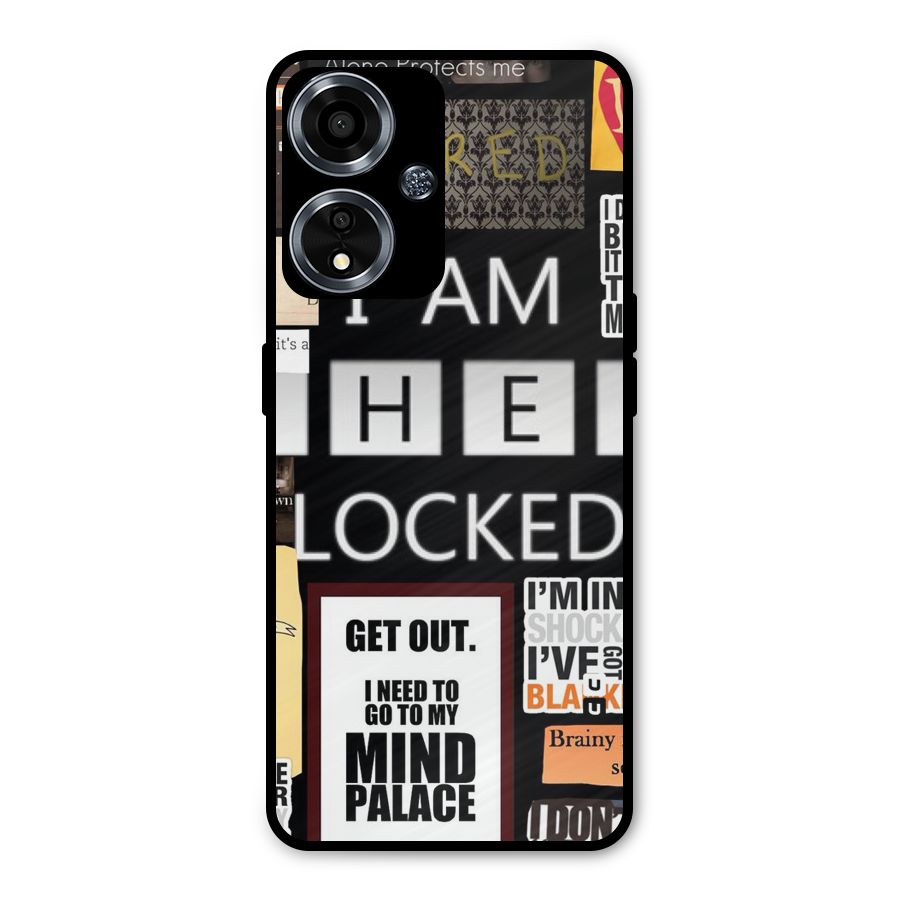 Mystery Pattern Metal Back Case for Oppo A59