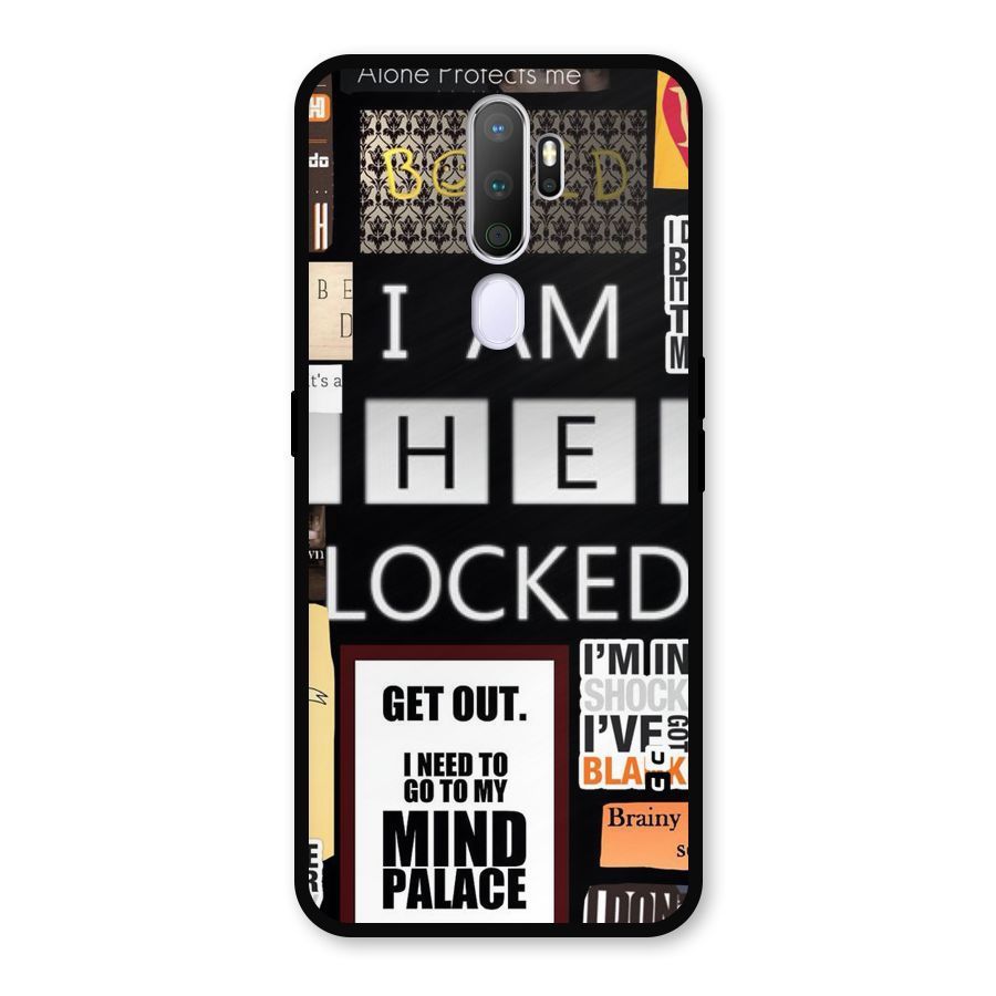 Mystery Pattern Metal Back Case for Oppo A9 (2020)