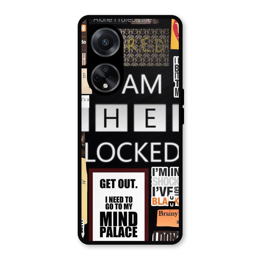 Mystery Pattern Metal Back Case for Oppo F23