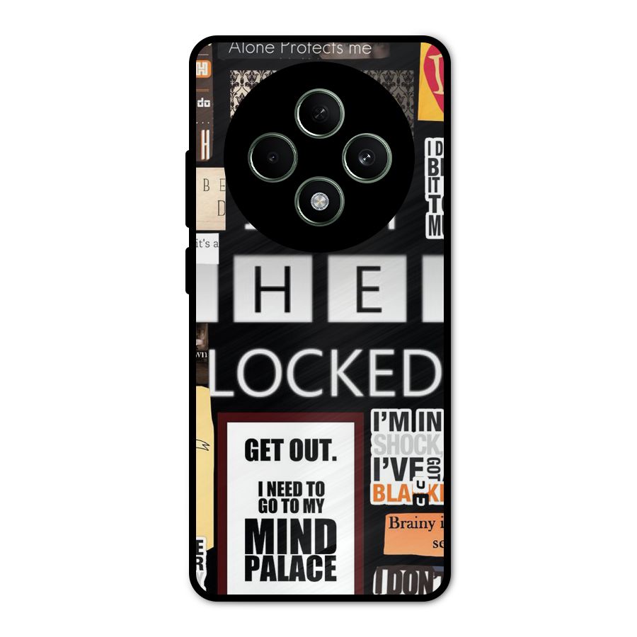 Mystery Pattern Metal Back Case for Oppo F27