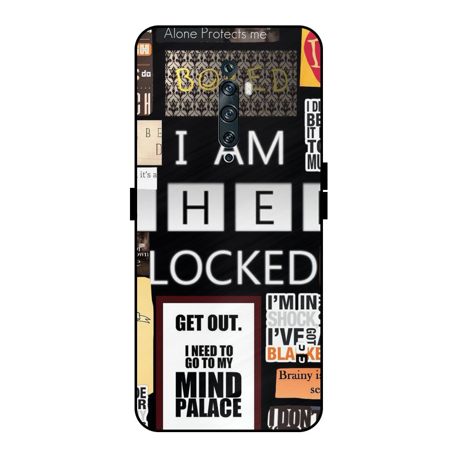 Mystery Pattern Metal Back Case for Oppo Reno2 Z