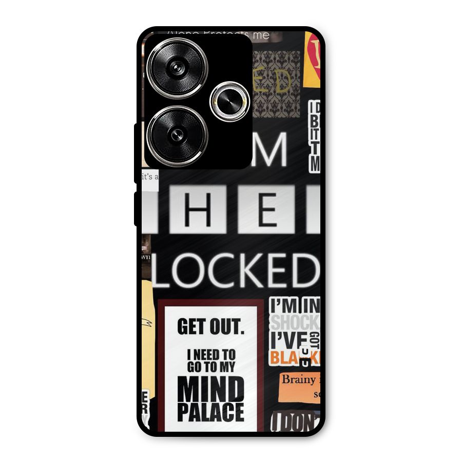 Mystery Pattern Metal Back Case for Poco F6