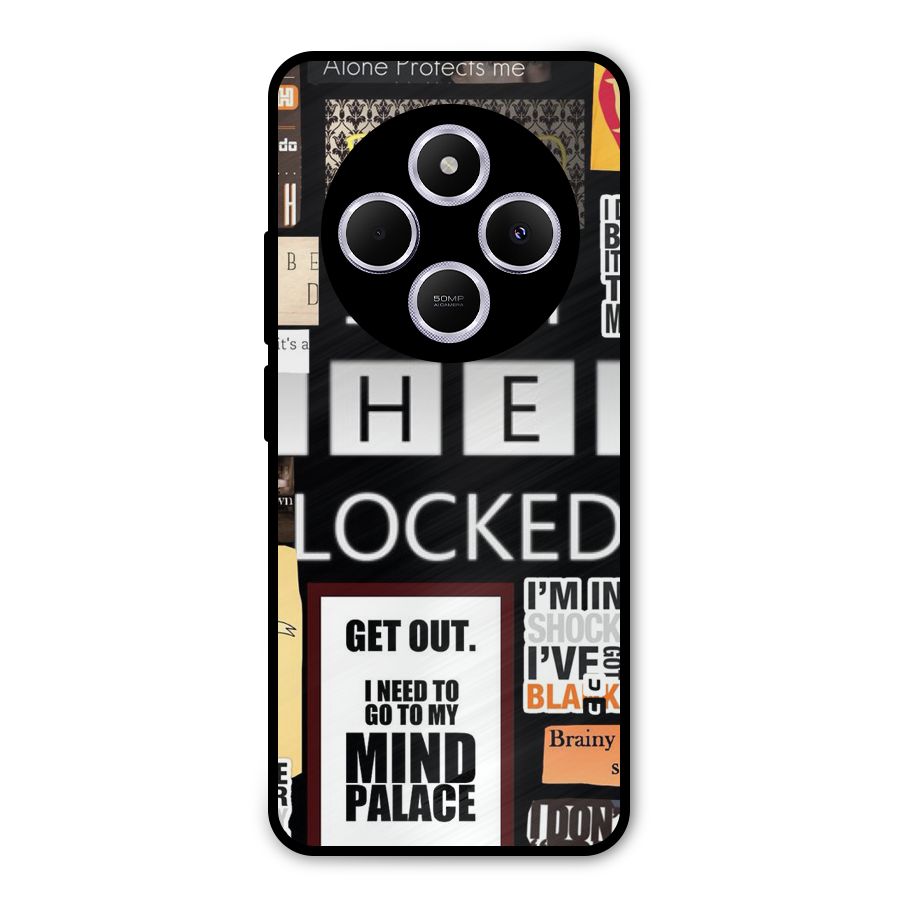 Mystery Pattern Metal Back Case for Poco M7