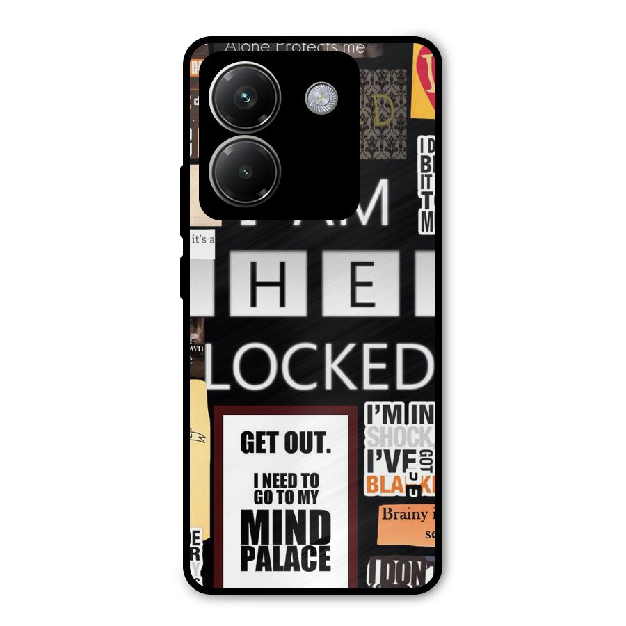 Mystery Pattern Metal Back Case for Poco M7 Pro 5G