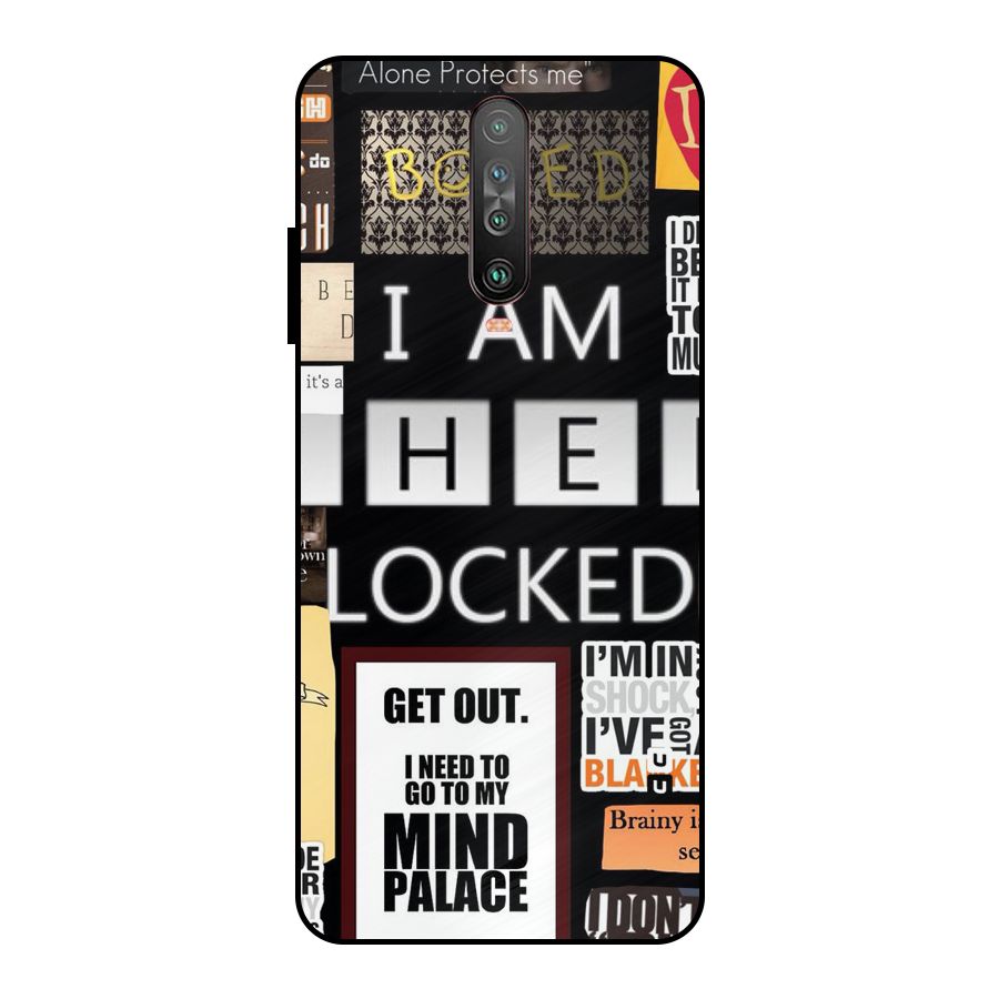 Mystery Pattern Metal Back Case for Poco X2