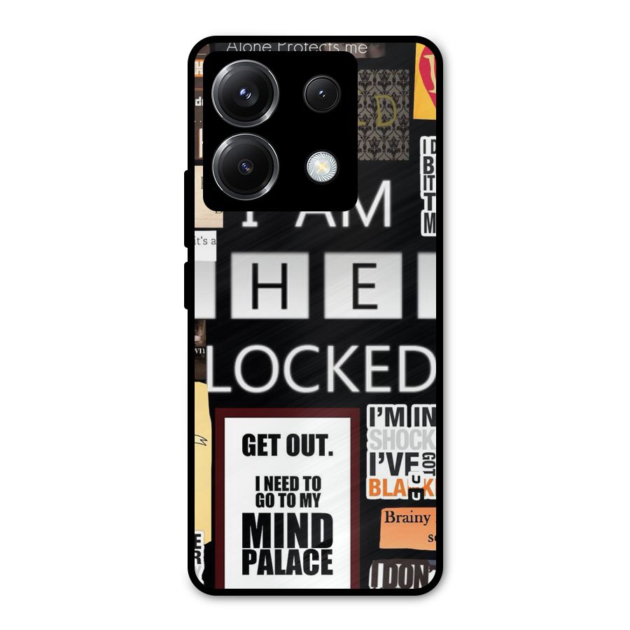 Mystery Pattern Metal Back Case for Poco X6