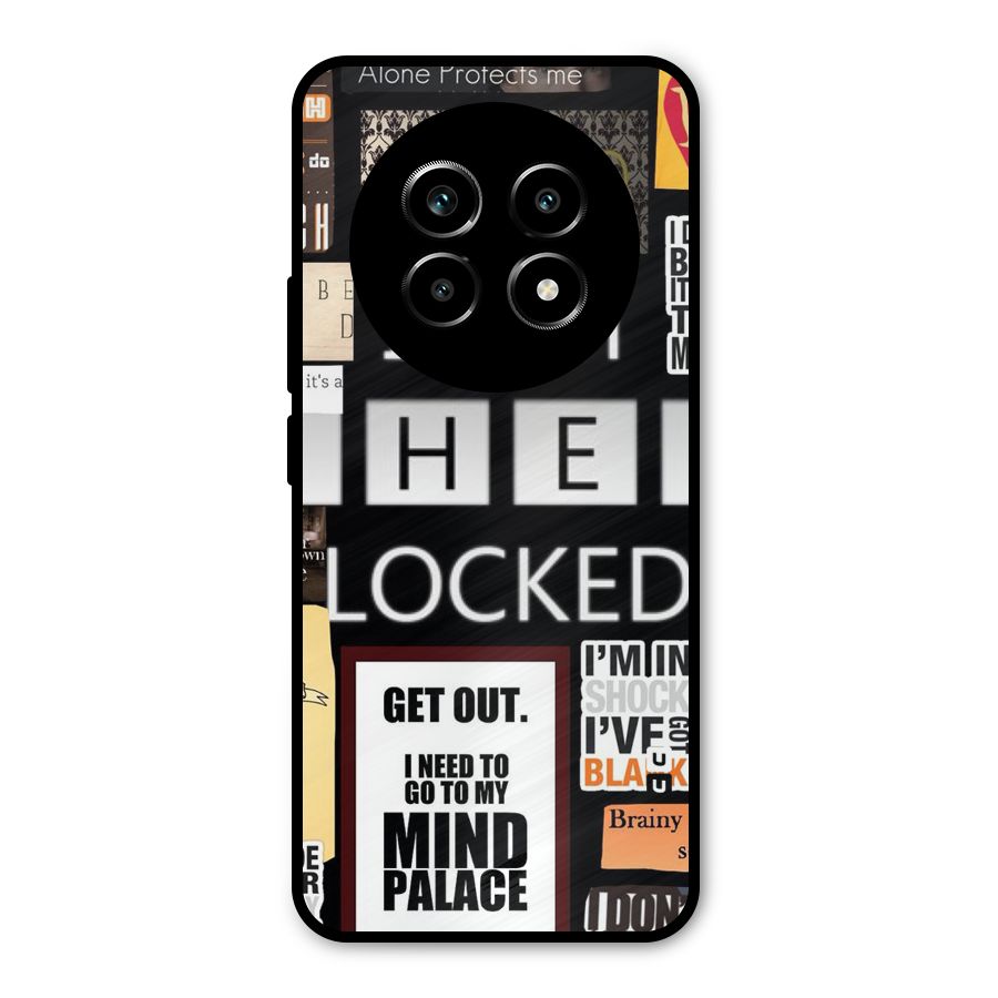 Mystery Pattern Metal Back Case for Realme 13 Pro