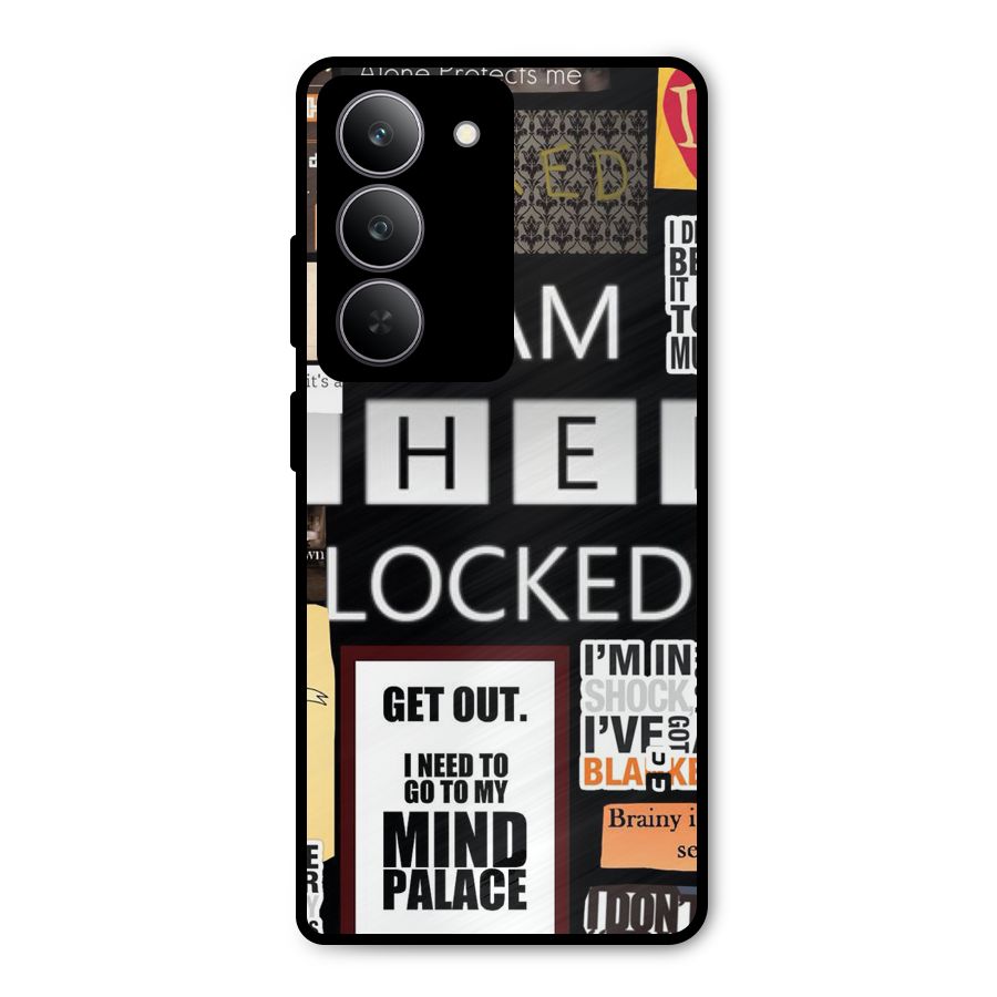 Mystery Pattern Metal Back Case for Realme 14x
