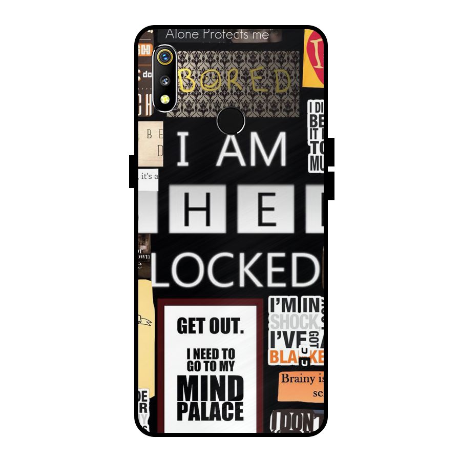 Mystery Pattern Metal Back Case for Realme 3