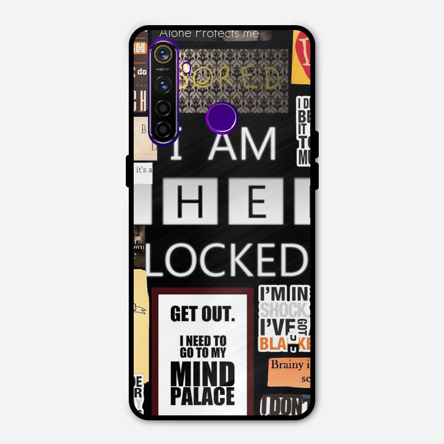 Mystery Pattern Metal Back Case for Realme 5 Pro