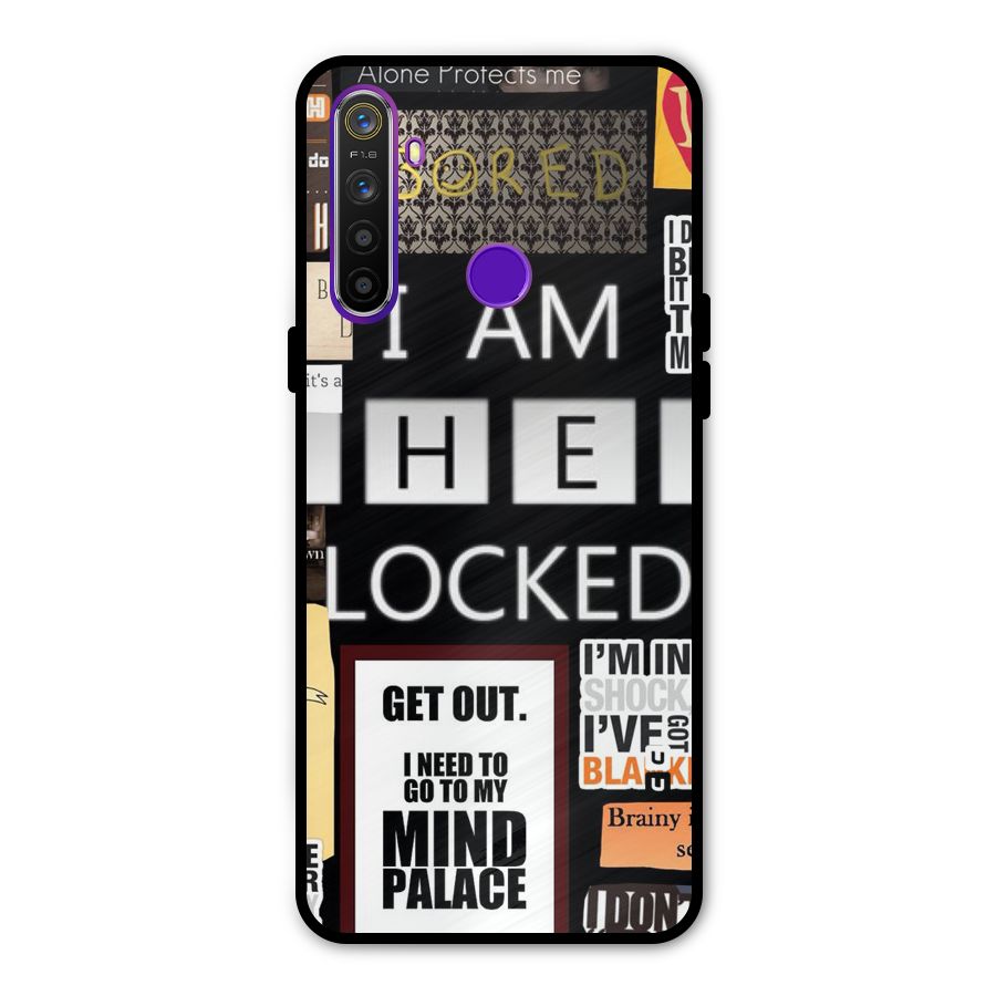Mystery Pattern Metal Back Case for Realme 5i