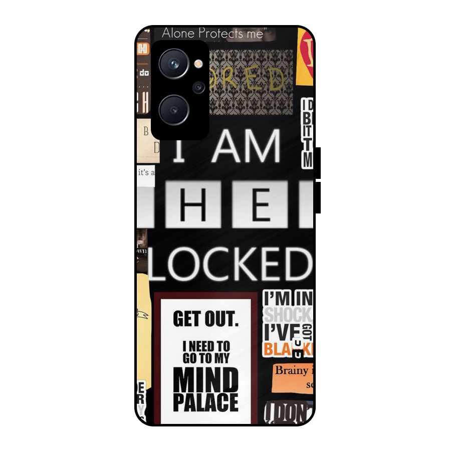 Mystery Pattern Metal Back Case for Realme 9i 5G