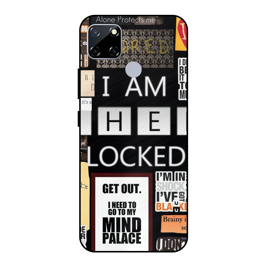 Mystery Pattern Metal Back Case for Realme Narzo 20