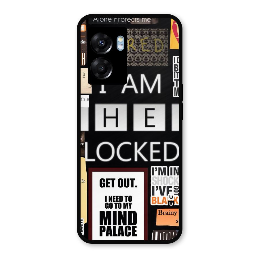 Mystery Pattern Metal Back Case for Realme Narzo 50 5G