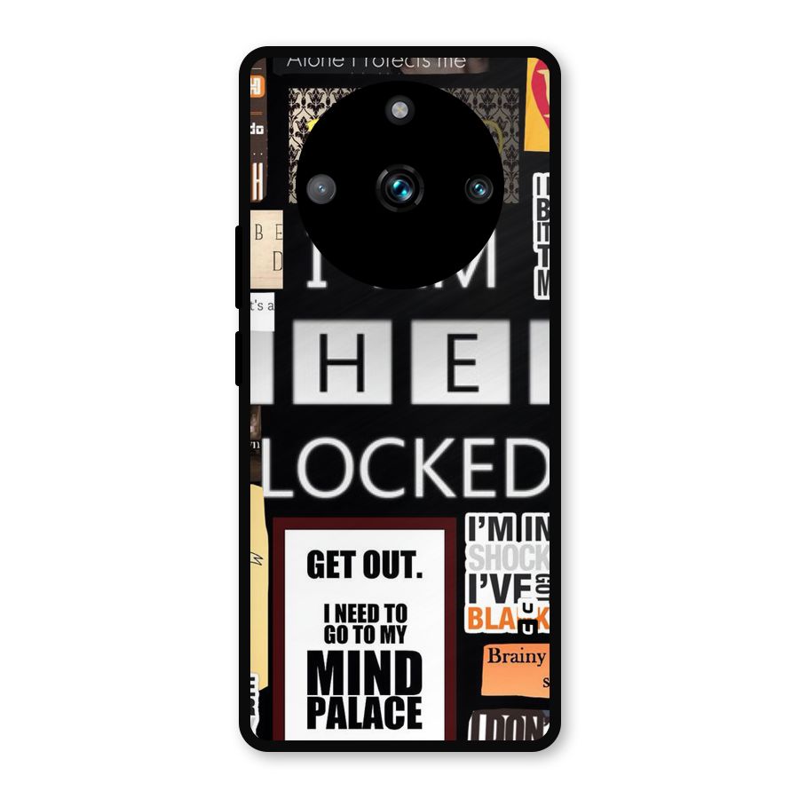 Mystery Pattern Metal Back Case for Realme Narzo 60 Pro