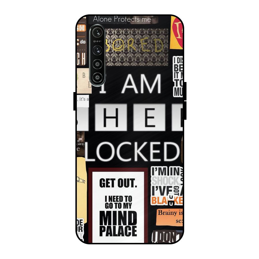Mystery Pattern Metal Back Case for Realme XT